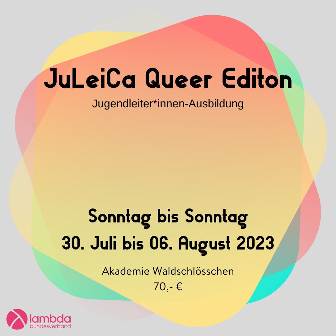 JuLeiCa Queer Edition – Jugendleiter*innen-Ausbildung