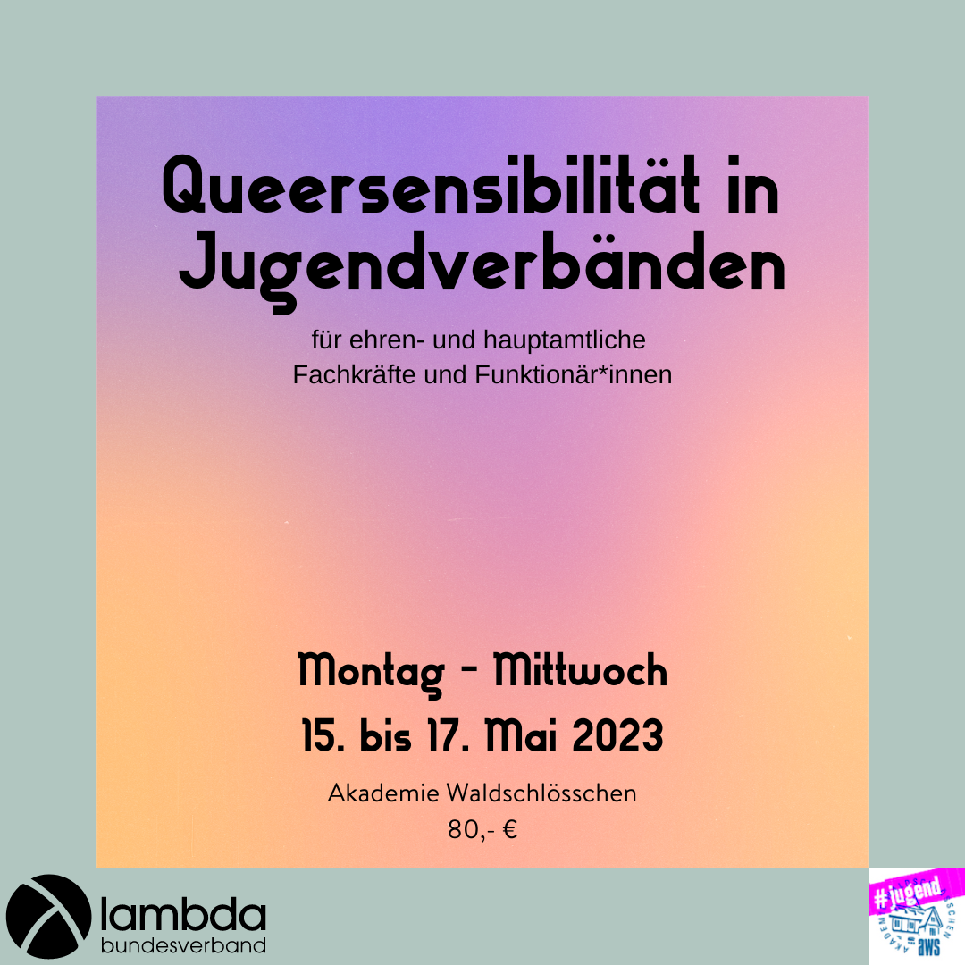 Abgesagt: Queersensibilität in Jugendverbänden